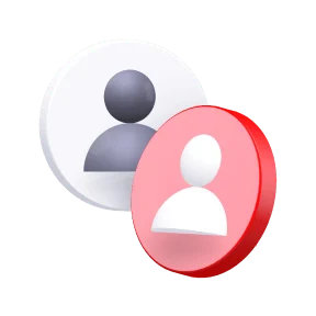 Зображено два профіля клієнтів.